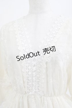 画像5: axes femme / キャミワンピ付きレースチュニ M アイボリー H-25-04-20-005-AX-OP-NS-ZH