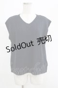 axes femme / バックリボンニットベスト M ネイビー H-25-04-20-058-AX-TO-NS-ZH