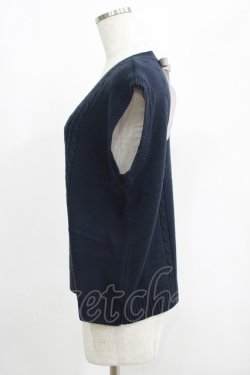 画像2: axes femme / バックリボンニットベスト M ネイビー H-25-04-20-058-AX-TO-NS-ZH