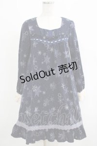 axes femme / 雪の結晶ニットワンピース M ネイビー H-25-04-20-006-AX-OP-NS-ZH