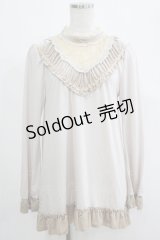 axes femme / ベロアフリルプルオーバー M ベージュ H-25-04-20-062-AX-TO-NS-ZH
