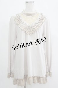 axes femme / ベロアフリルプルオーバー M ベージュ H-25-04-20-062-AX-TO-NS-ZH