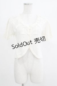axes femme / リボンデザインボレロ M オフ H-25-04-20-065-AX-TO-NS-ZH