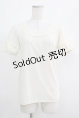 axes femme / レース使いプルオーバー M アイボリー H-25-04-20-069-AX-TO-NS-ZH