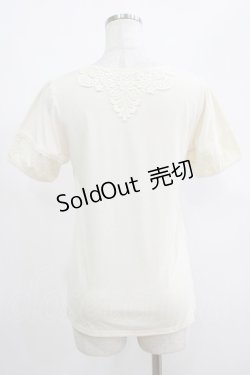 画像3: axes femme / レース使いプルオーバー M アイボリー H-25-04-20-069-AX-TO-NS-ZH