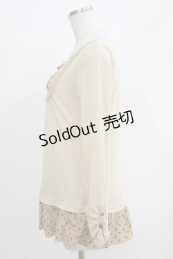 画像2: axes femme / ドット切替プルオーバー M ベージュ H-25-04-20-074-AX-TO-NS-ZH