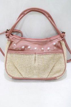 画像2: axes femme / お花モチーフ2WAYバッグ  ピンク H-25-04-20-079-AX-BG-NS-ZH
