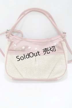画像2: axes femme / お花モチーフ2WAYバッグ  ピンク H-25-04-20-079-AX-BG-NS-ZH
