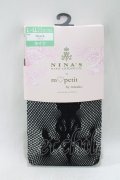 m petit by misako / AMNIタイツロゴ L~LL ブラック H-25-04-20-082-LO-ZA-NS-ZH