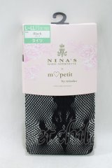 m petit by misako / AMNIタイツロゴ L~LL ブラック H-25-04-20-082-LO-ZA-NS-ZH