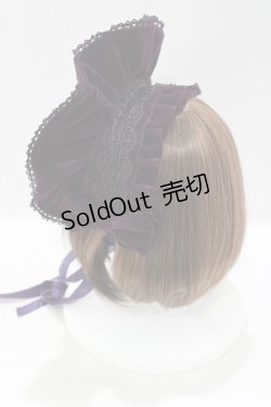 画像2: axes femme kawaii / ベルベットドールハーフボンネット  パープル H-25-04-20-083-AX-AC-NS-ZH