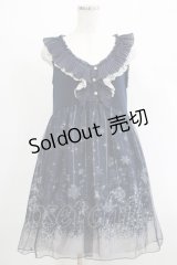axes femme / 雪の結晶ワンピース M ネイビー H-25-04-20-008-AX-OP-NS-ZH