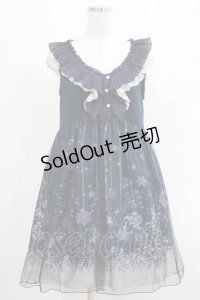 axes femme / 雪の結晶ワンピース M ネイビー H-25-04-20-008-AX-OP-NS-ZH