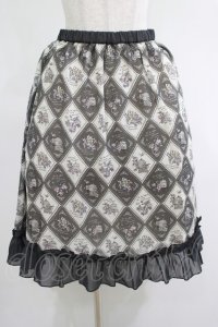 axes femme / 裾フリルスカート M グレー H-25-04-20-009-AX-SK-NS-ZH