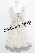 axes femme / ダイヤ柄シフォンジャンスカ M アイボリー H-25-04-20-011-AX-OP-NS-ZH