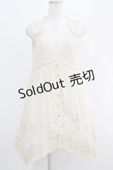 axes femme / レース切替チュニック M アイボリー H-25-04-20-013-AX-BL-NS-ZH