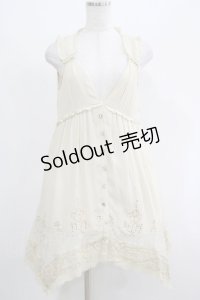 axes femme / レース切替チュニック M アイボリー H-25-04-20-013-AX-BL-NS-ZH