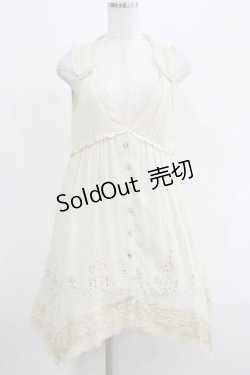 画像1: axes femme / レース切替チュニック M アイボリー H-25-04-20-013-AX-BL-NS-ZH