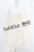 axes femme / レース切替チュニック M アイボリー H-25-04-20-014-AX-BL-NS-ZH