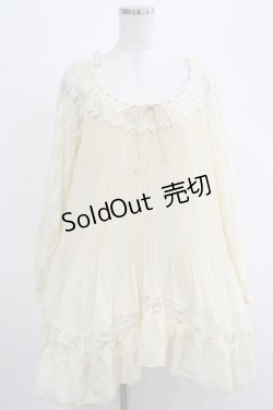 画像1: axes femme / レース切替チュニック M アイボリー H-25-04-20-014-AX-BL-NS-ZH