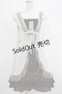 axes femme / ヨーク切替ワンピース M アイボリー H-25-04-20-015-AX-OP-NS-ZH