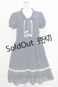 axes femme / ストライプワンピース M ネイビー H-25-04-20-016-AX-OP-NS-ZH