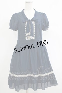 画像1: axes femme / ストライプワンピース M ネイビー H-25-04-20-016-AX-OP-NS-ZH