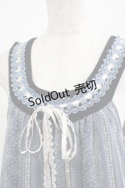画像5: axes femme / はしごリボンワンピース M ブルー H-25-04-20-017-AX-OP-NS-ZH