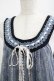 画像5: axes femme / はしごリボンワンピース M ブルー H-25-04-20-017-AX-OP-NS-ZH (5)