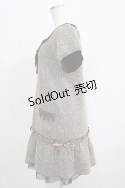 画像2: axes femme / ベロア切替ワンピース M ブラウン H-25-04-20-018-AX-OP-NS-ZH