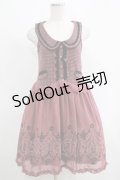 axes femme / シフォン切替ワンピース M ピンク H-25-04-20-020-AX-OP-NS-ZH