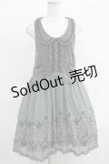 axes femme / シフォン切替ワンピース M グリーン H-25-04-20-021-AX-OP-NS-ZH