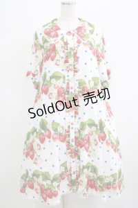LIEF / ジューシーストロベリーシャツワンピース XL オフ H-25-04-20-003-LO-OP-NS-ZH