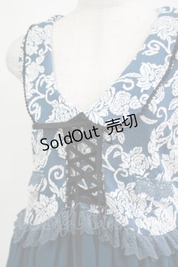 画像4: axes femme / ジャガードチュニック M ブルーグリーン H-25-04-20-023-AX-TO-NS-ZH
