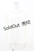 an another angelus / ローズ刺繍レースヨークプルオーバーブラウス Free OFFWHITE H-25-04-21-042-CA-BL-NS-ZH