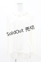 an another angelus / ローズ刺繍レースヨークプルオーバーブラウス Free OFFWHITE H-25-04-21-042-CA-BL-NS-ZH