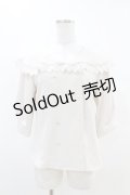 an another angelus / ダブル釦レース使いビッグカラーブラウス Free PINK BEIGE H-25-04-21-045-CA-BL-NS-ZH