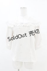 an another angelus / ダブル釦レース使いビッグカラーブラウス Free PINK BEIGE H-25-04-21-045-CA-BL-NS-ZH