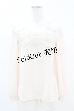 画像1: Rojita / チュール切替ブラウス Free ピンク H-25-04-21-047-LO-BL-NS-ZH