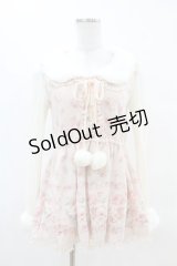 LIZ LISA / 花柄チュニック Free ピンク H-25-04-21-050-LO-TO-NS-ZH