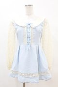 LIZ LISA / スカラップチュニック Free サックス H-25-04-21-051-LO-TO-NS-ZH