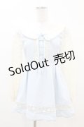 LIZ LISA / スカラップチュニック Free サックス H-25-04-21-051-LO-TO-NS-ZH