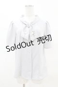 an another angelus / ローズ刺繍ボウタイブラウス Free BLUEGRAY H-25-04-21-052-CA-BL-NS-ZH