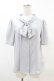 画像1: an another angelus / ローズ刺繍ボウタイブラウス Free BLUEGRAY H-25-04-21-052-CA-BL-NS-ZH (1)