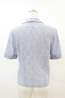 画像2: an another angelus / スカラップ使い総レースブラウス Free BLUE H-25-04-21-053-CA-BL-NS-ZH