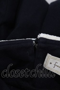 画像3: Franche Lippee / レース襟付きカットソー M ネイビー H-25-04-21-057-LO-TO-NS-ZH