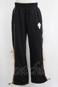 NieR Clothing / サイド編み上げパンツ  黒 H-25-04-21-1028-PU-PA-KB-ZH