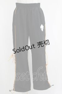 NieR Clothing / サイド編み上げパンツ  黒 H-25-04-21-1028-PU-PA-KB-ZH
