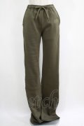 NieR Clothing / 内側防寒仕様SUPER LONG×LOOSE SWEAT PANTS  カーキ H-25-04-21-1029-PU-PA-KB-ZT093