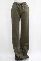 NieR Clothing / 内側防寒仕様SUPER LONG×LOOSE SWEAT PANTS  カーキ H-25-04-21-1029-PU-PA-KB-ZT093